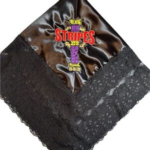 Women’s Black Satin Church Lap Scarf First Lady Lap Cloth